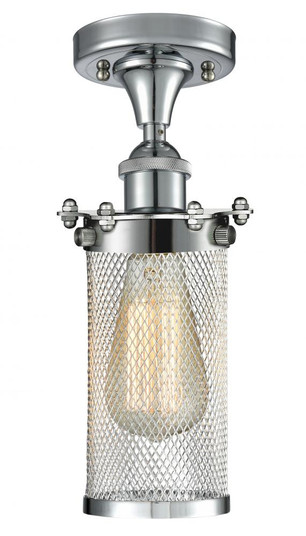 Bleecker - 1 Light - 4 inch - Polished Chrome - Semi-Flush Mount (3442|516-1C-PC-CE219)
