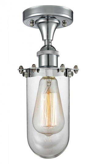 Kingsbury - 1 Light - 4 inch - Polished Chrome - Semi-Flush Mount (3442|516-1C-PC-CE231-CL-LED)