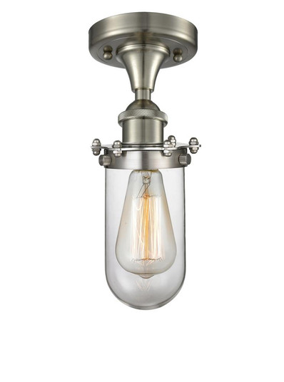 Kingsbury - 1 Light - 4 inch - Brushed Satin Nickel - Semi-Flush Mount (3442|516-1C-SN-CE231-CL)