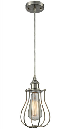 Muselet - 1 Light - 6 inch - Brushed Satin Nickel - Cord hung - Mini Pendant (3442|516-1P-SN-CE513)