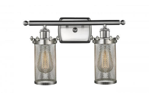 Bleecker - 2 Light - 14 inch - Brushed Satin Nickel - Bath Vanity Light (3442|516-2W-SN-CE219-LED)