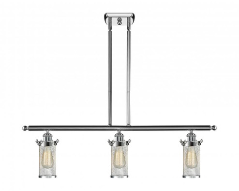 Bleecker - 3 Light - 36 inch - Polished Chrome - Stem hung - Island Light (3442|516-3I-PC-CE219)