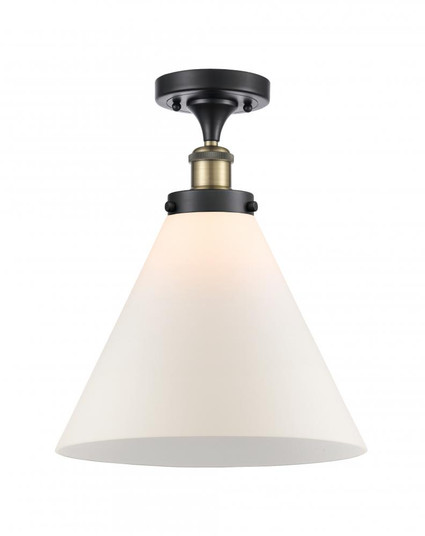 Cone - 1 Light - 12 inch - Black Antique Brass - Semi-Flush Mount (3442|916-1C-BAB-G41-L)