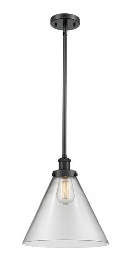 Cone - 1 Light - 12 inch - Matte Black - Mini Pendant (3442|916-1S-BK-G42-L)