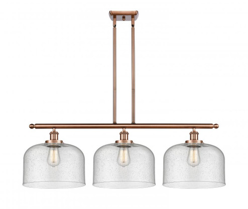 Bell - 3 Light - 36 inch - Antique Copper - Stem Hung - Island Light (3442|916-3I-AC-G74-L)