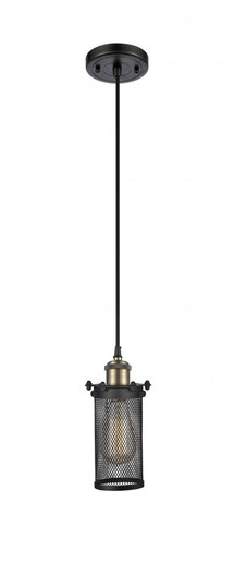Bleecker - 1 Light - 4 inch - Black Antique Brass - Cord hung - Mini Pendant (3442|516-1P-BAB-CE219-LED)