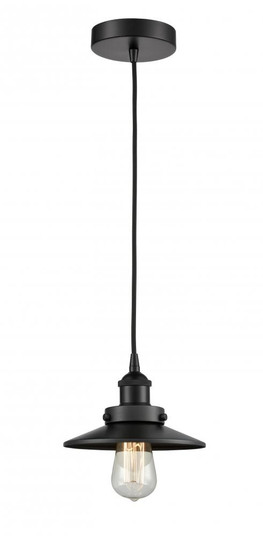 Edison - 1 Light - 8 inch - Matte Black - Cord hung - Mini Pendant (3442|616-1PH-BK-M6-LED)