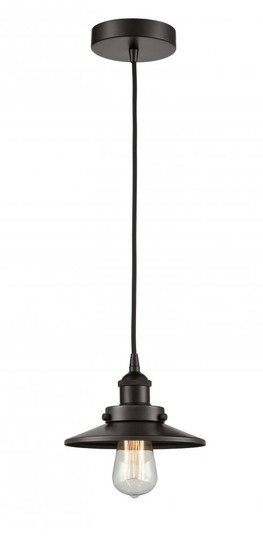 Edison - 1 Light - 8 inch - Oil Rubbed Bronze - Cord hung - Mini Pendant (3442|616-1PH-OB-M5-LED)