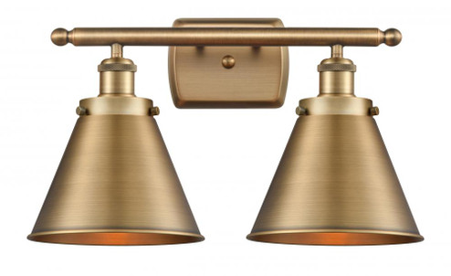Appalachian - 2 Light - 16 inch - Brushed Brass - Bath Vanity Light (3442|916-2W-BB-M13-BB-LED)