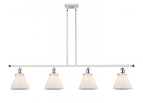 Cone - 4 Light - 48 inch - White Polished Chrome - Stem Hung - Island Light (3442|916-4I-WPC-G41-LED)