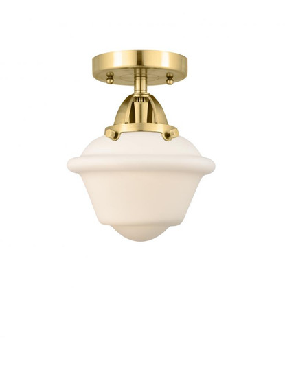 Oxford - 1 Light - 8 inch - Satin Gold - Semi-Flush Mount (3442|288-1C-SG-G531)