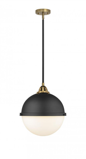 Hampden - 1 Light - 13 inch - Black Antique Brass - Stem hung - Pendant (3442|288-1S-BAB-HFS-121-BK)