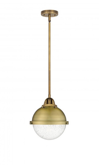 Hampden - 1 Light - 9 inch - Brushed Brass - Stem hung - Mini Pendant (3442|288-1S-BB-HFS-84-BB)