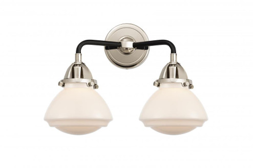 Olean - 2 Light - 15 inch - Black Polished Nickel - Bath Vanity Light (3442|288-2W-BPN-G321-LED)