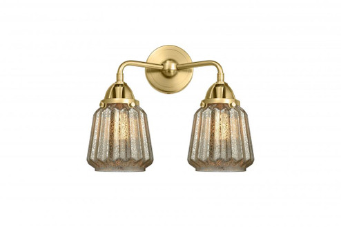 Chatham - 2 Light - 14 inch - Satin Gold - Bath Vanity Light (3442|288-2W-SG-G146-LED)