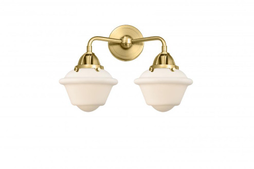 Oxford - 2 Light - 16 inch - Satin Gold - Bath Vanity Light (3442|288-2W-SG-G531-LED)
