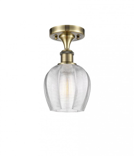 Norfolk - 1 Light - 6 inch - Antique Brass - Semi-Flush Mount (3442|516-1C-AB-G462-6)