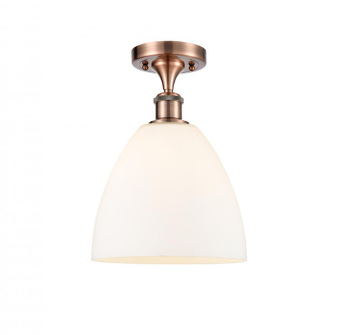Bristol - 1 Light - 9 inch - Antique Copper - Semi-Flush Mount (3442|516-1C-AC-GBD-91)