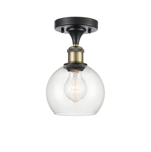 Athens - 1 Light - 6 inch - Black Antique Brass - Semi-Flush Mount (3442|516-1C-BAB-G122-6)