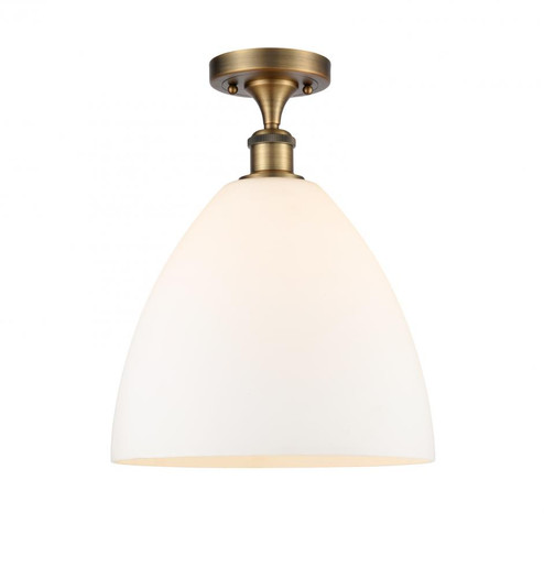 Bristol - 1 Light - 12 inch - Brushed Brass - Semi-Flush Mount (3442|516-1C-BB-GBD-121-LED)