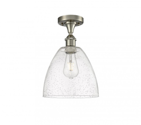 Bristol - 1 Light - 9 inch - Brushed Satin Nickel - Semi-Flush Mount (3442|516-1C-SN-GBD-94)