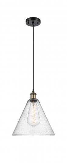 Berkshire - 1 Light - 12 inch - Black Antique Brass - Cord hung - Mini Pendant (3442|516-1P-BAB-GBC-124)