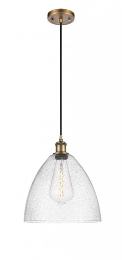 Bristol - 1 Light - 12 inch - Brushed Brass - Cord hung - Mini Pendant (3442|516-1P-BB-GBD-124)