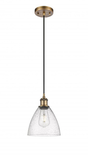 Bristol - 1 Light - 8 inch - Brushed Brass - Cord hung - Mini Pendant (3442|516-1P-BB-GBD-754)