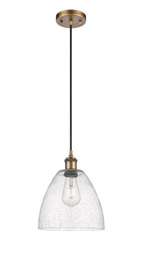 Bristol - 1 Light - 9 inch - Brushed Brass - Cord hung - Mini Pendant (3442|516-1P-BB-GBD-94-LED)