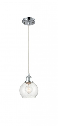 Athens - 1 Light - 6 inch - Polished Chrome - Cord hung - Mini Pendant (3442|516-1P-PC-G124-6)