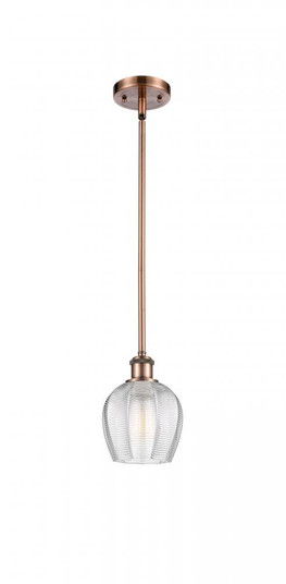 Norfolk - 1 Light - 6 inch - Antique Copper - Mini Pendant (3442|516-1S-AC-G462-6-LED)