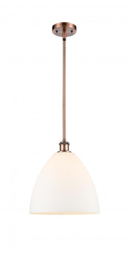 Bristol - 1 Light - 12 inch - Antique Copper - Mini Pendant (3442|516-1S-AC-GBD-121-LED)