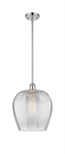 Norfolk - 1 Light - 12 inch - Polished Chrome - Mini Pendant (3442|516-1S-PC-G462-12)