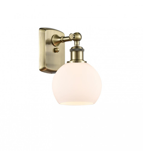 Athens - 1 Light - 6 inch - Antique Brass - Sconce (3442|516-1W-AB-G121-6-LED)