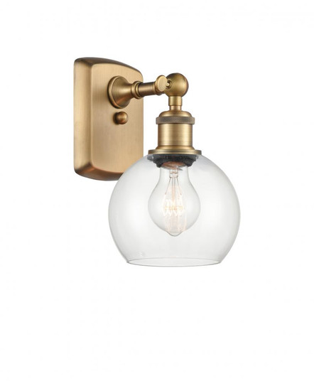 Athens - 1 Light - 6 inch - Brushed Brass - Sconce (3442|516-1W-BB-G122-6)