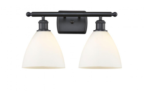 Bristol - 2 Light - 18 inch - Matte Black - Bath Vanity Light (3442|516-2W-BK-GBD-751)