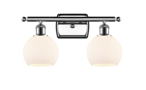 Athens - 2 Light - 16 inch - Polished Chrome - Bath Vanity Light (3442|516-2W-PC-G121-6)