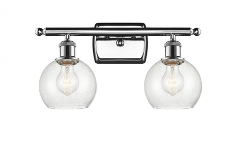 Athens - 2 Light - 16 inch - Polished Chrome - Bath Vanity Light (3442|516-2W-PC-G124-6-LED)
