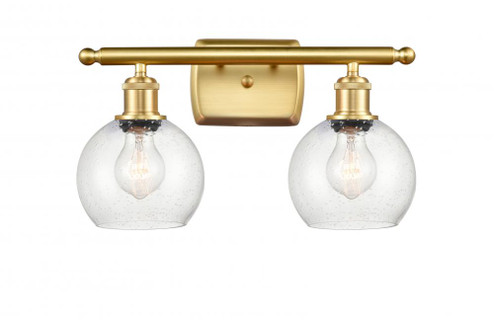 Athens - 2 Light - 16 inch - Satin Gold - Bath Vanity Light (3442|516-2W-SG-G124-6-LED)