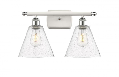 Berkshire - 2 Light - 18 inch - White Polished Chrome - Bath Vanity Light (3442|516-2W-WPC-GBC-84)