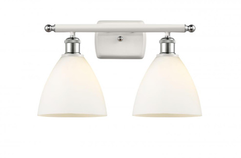 Bristol - 2 Light - 18 inch - White Polished Chrome - Bath Vanity Light (3442|516-2W-WPC-GBD-751)