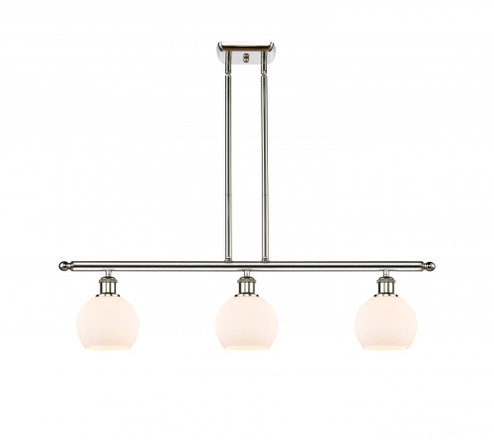 Athens - 3 Light - 36 inch - Polished Nickel - Stem hung - Island Light (3442|516-3I-PN-G121-6)