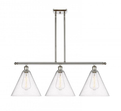 Berkshire - 3 Light - 39 inch - Polished Nickel - Cord hung - Island Light (3442|516-3I-PN-GBC-124-LED)