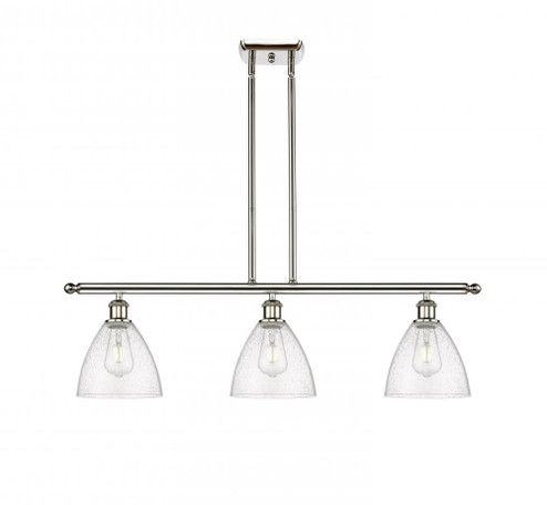 Bristol - 3 Light - 36 inch - Polished Nickel - Stem hung - Island Light (3442|516-3I-PN-GBD-754)