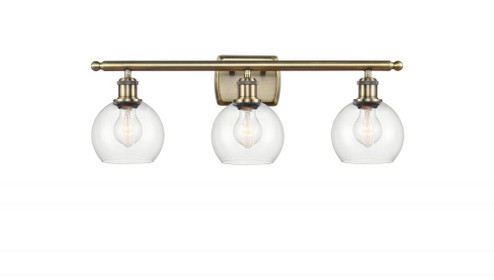Athens - 3 Light - 26 inch - Antique Brass - Bath Vanity Light (3442|516-3W-AB-G122-6)