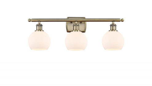 Athens - 3 Light - 26 inch - Antique Brass - Bath Vanity Light (3442|516-3W-AB-G121-6-LED)