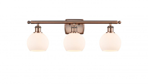 Athens - 3 Light - 26 inch - Antique Copper - Bath Vanity Light (3442|516-3W-AC-G121-6)