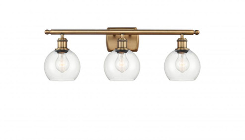 Athens - 3 Light - 26 inch - Brushed Brass - Bath Vanity Light (3442|516-3W-BB-G122-6-LED)