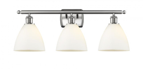 Bristol - 3 Light - 28 inch - Brushed Satin Nickel - Bath Vanity Light (3442|516-3W-SN-GBD-751)