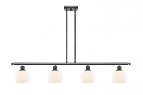 Athens - 4 Light - 48 inch - Oil Rubbed Bronze - Cord hung - Island Light (3442|516-4I-OB-G121-6)
